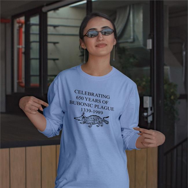 Weird Thrift Store Shirts Celebrating 650 Years Of Bubonic Plague 1339-1989 Shirts Strangethrift