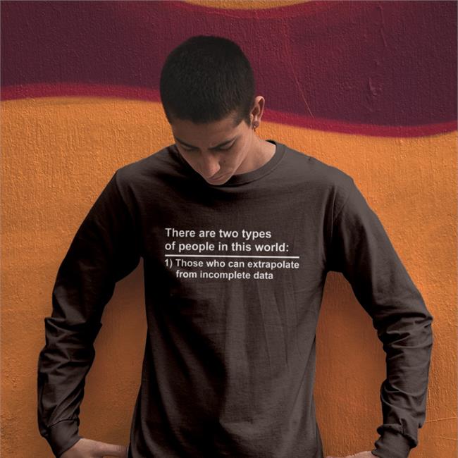 Black Rothmus There Are Two Types Of People In This World Those Who Can Extrapolate From Incomplete Data Shirt