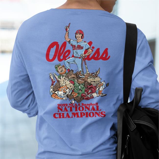 Ole Miss Athletics Merch Ole Miss 2022 Ncaa Baseball National Champions Shirt Olemisssports