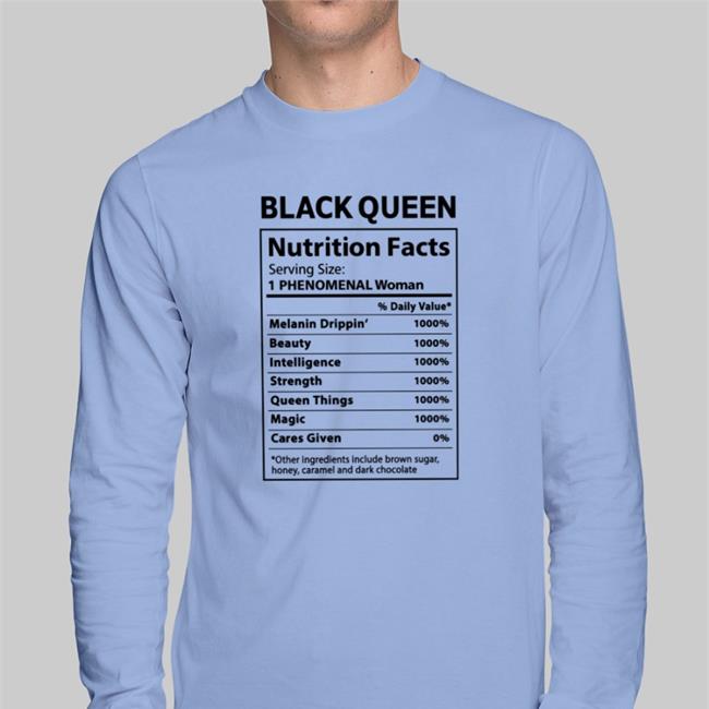 Black Queen Nutrition Facts T Shirts