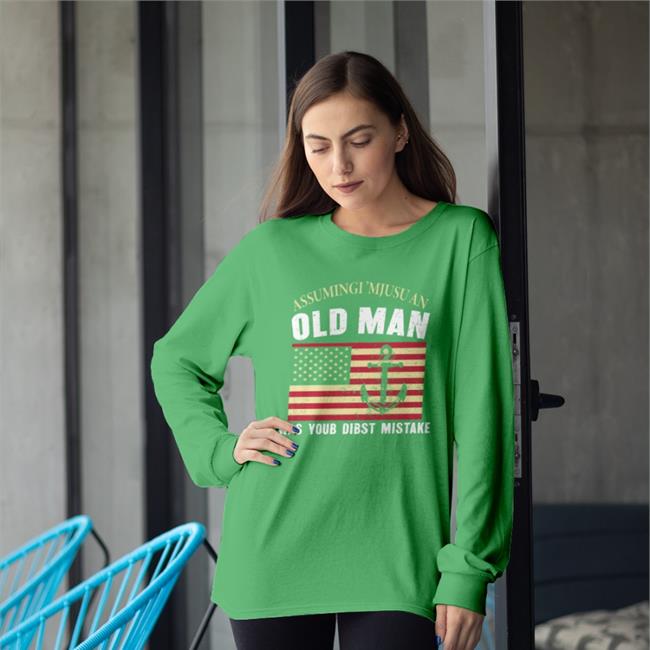 Funny Assumingi 'Mjusu Old Man Was Your Dibst Mistake T Shirt