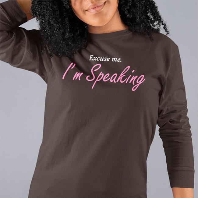 Excuse Me I'm Speaking Shirt Afrosab Black