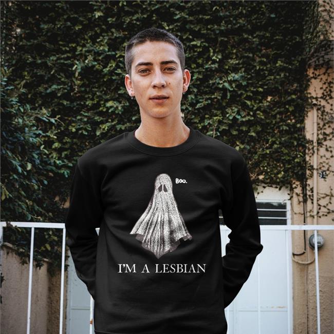 Luccainternational Boo I'm A Lesbian Hoodie Ghost