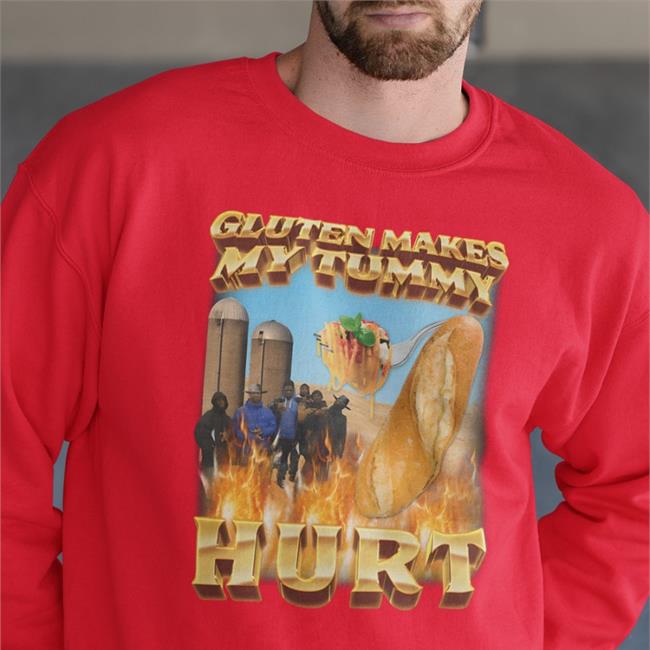 Gluten Makes My Tummy Hurt Hoodie Swag Stimulus