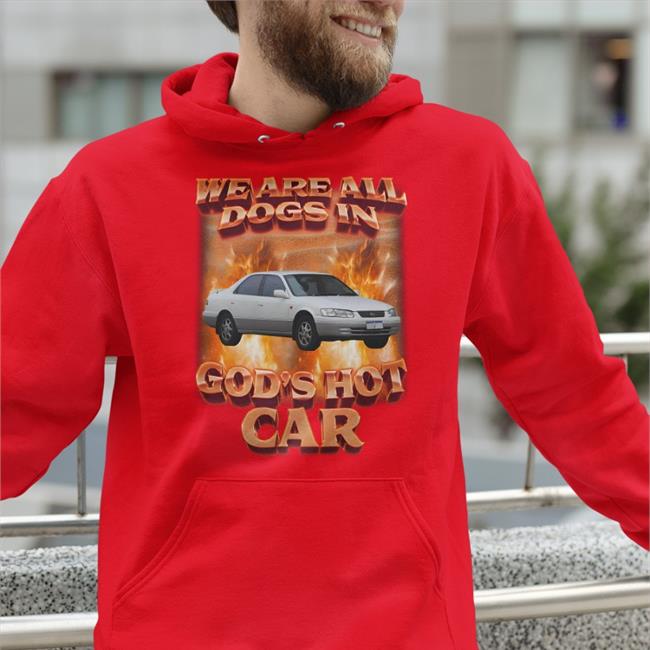 Shirts That Go Hard We Are All Dogs In God's Hot Car Shirts