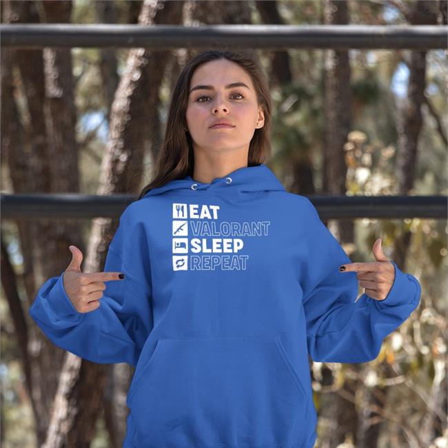 Funny Eat Valorant Sleep Repeat Shirt