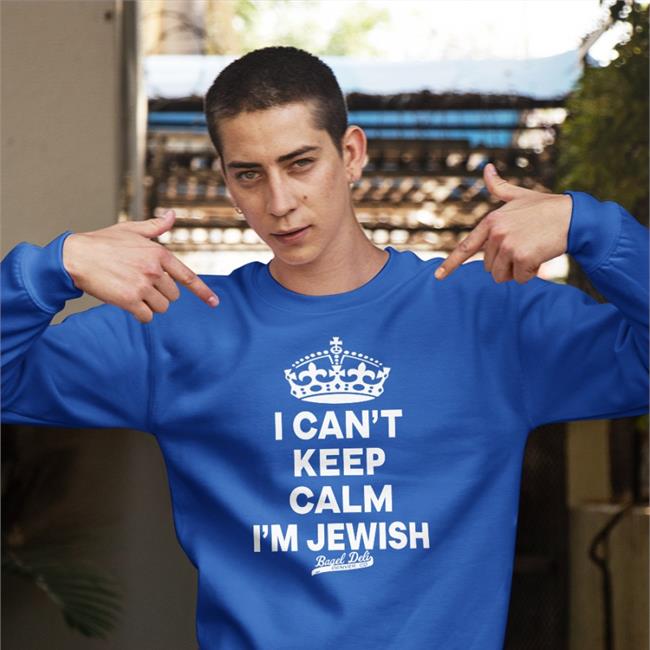Ryan Warner I Can't Keep Calm I'm Jewish Tee Jewish Deli Bike Tour