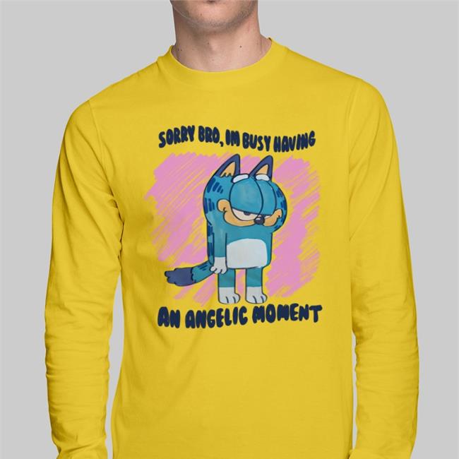 Sorry Bro Im Busy Having An Angelic Moment Sweatshirt