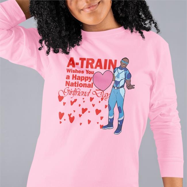 Lucca International A Train Wishes You A Happy National Girlfriend Day Tee Shirt