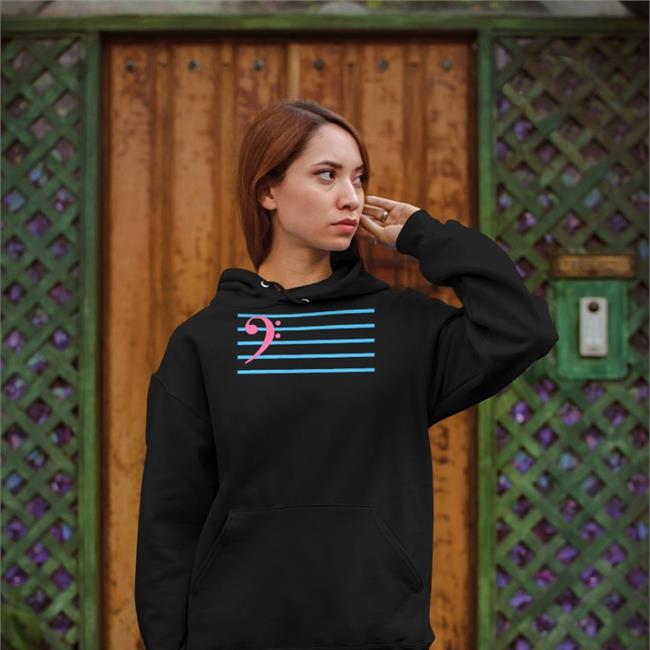 Threatnotation Trans Bass Clef Tee