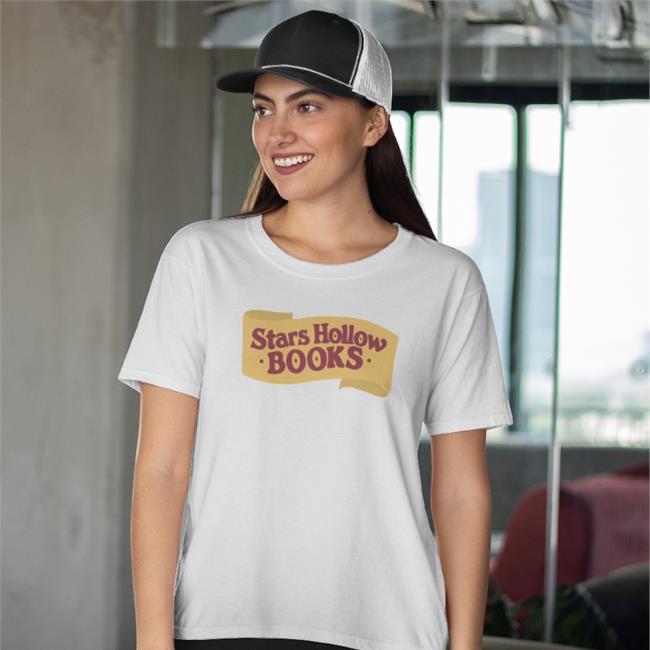 Thebookishgoods Store Stars Hollow Books Tee Grey
