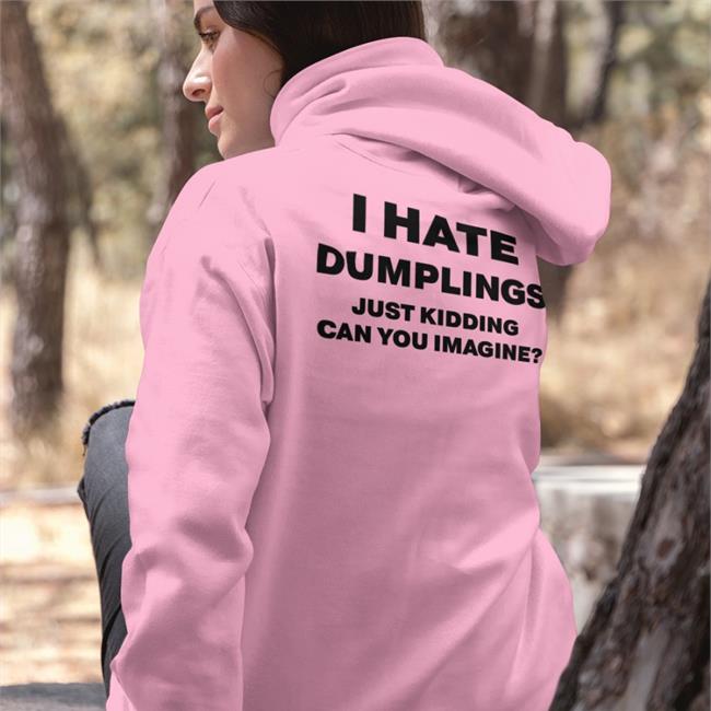 Shirts That Go Hard I Hate Dumplings Just Kidding Can You Imagine Tee White