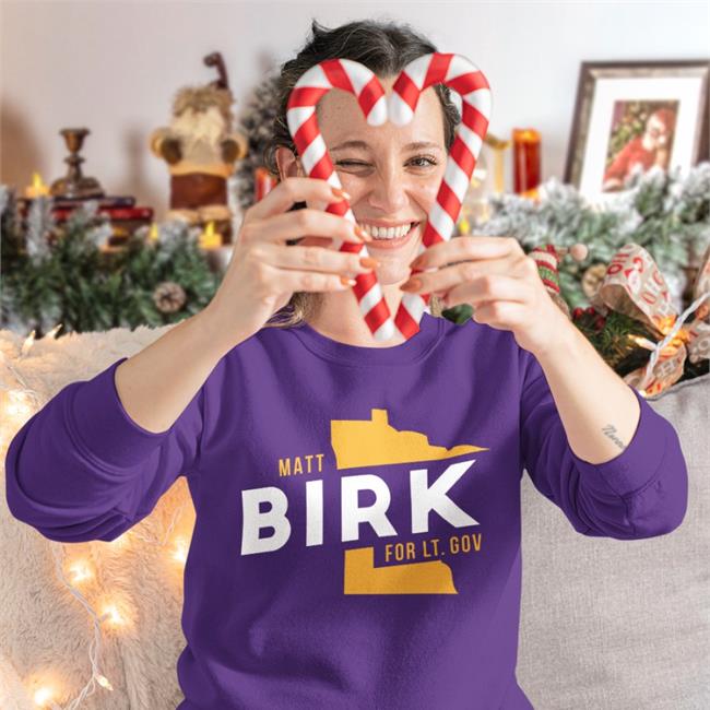 BirkMatt Matt Birk For Lt. Governor 2022 Long Sleeve T Shirt Purple