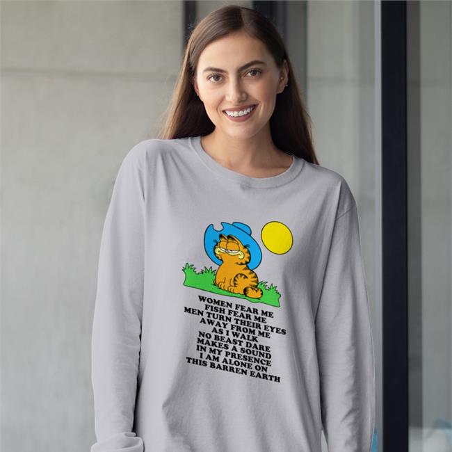 Shirts That Go Hard Shop Garfield Cowboy Women Fear Me Fish Fear Me Shirt Royal