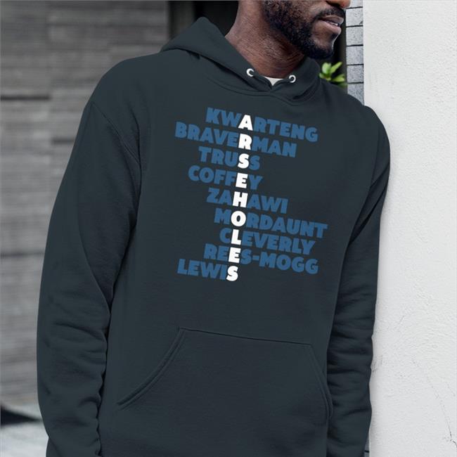Dave Kitching Arseholes Kwarteng Braverman Truss Coffey Zahawi Mordaunt Cleverly Rees-Mogg Lewis New Shirt Dkkitching