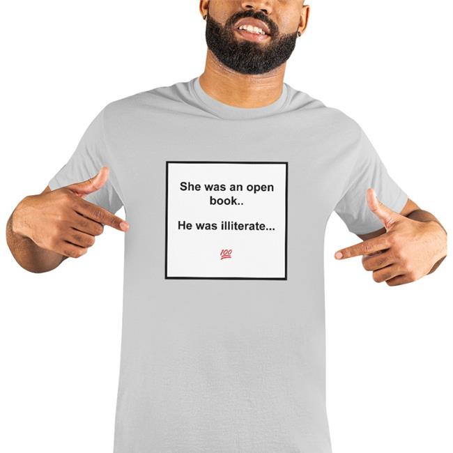 Meme King She Was An Open Book He Was Illiterate Hoodie