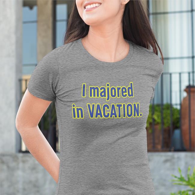 I Majored In Vacation Hoodie
