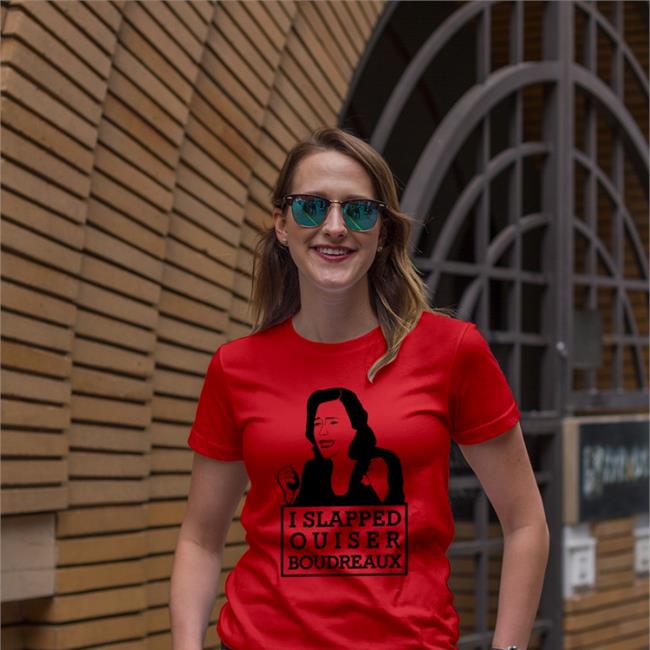 IAbearbussy I Slapped Ouiser Boudreaux Tee Shirt Red