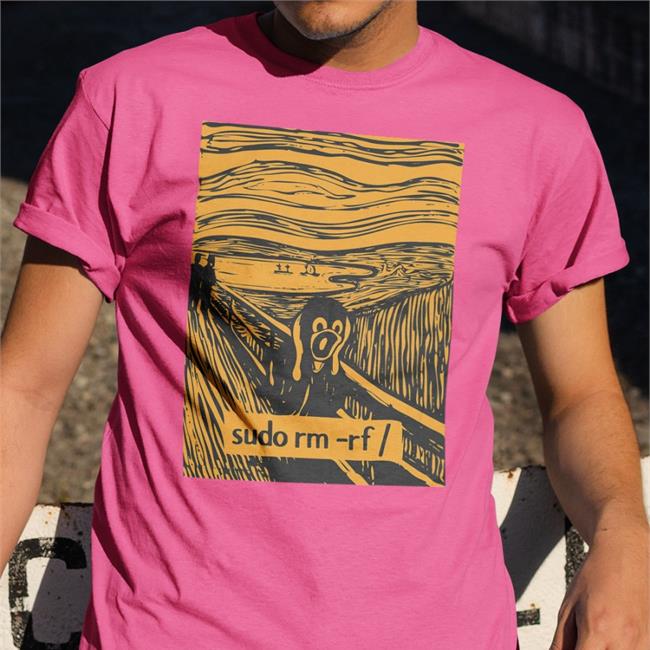 Screaming Tux Linux Sudo Rm -Rf Tees