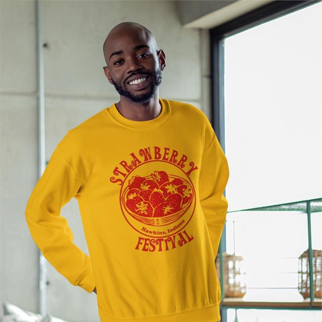 Milevenluver Strawberry Hawkins Indiana Festival Hoodie Stranger Things
