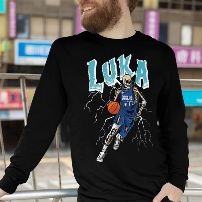 Luka Doncic Dallas Skeleton Shirt Mavs Ffl Drakon Apparel Merch