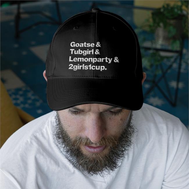 Goatse Tubgirl Lemonparty 2Girls1cup Embroidered Hat