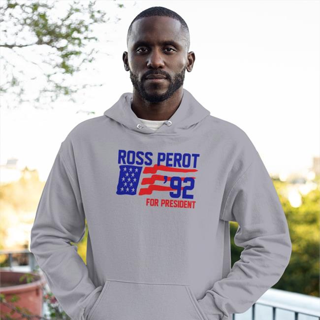 Light Blue Super 70S Sports Ross Perot 92 For President Tee