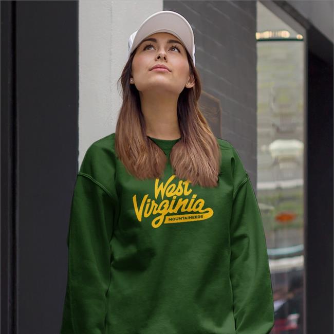 West Virginia Mountaineers Retro Script Long Sleeve T Shirt