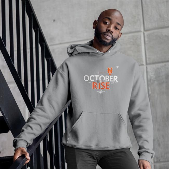 Mlb Shop October Rise Postseason 2022 New York Mets Hooded Sweatshirt Men's New York Mets Fanatics Branded Royal 2022 Postseason Locker Room Hooded Sweatshirt