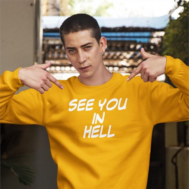Meg See You In Hell Tee Shirt Royal
