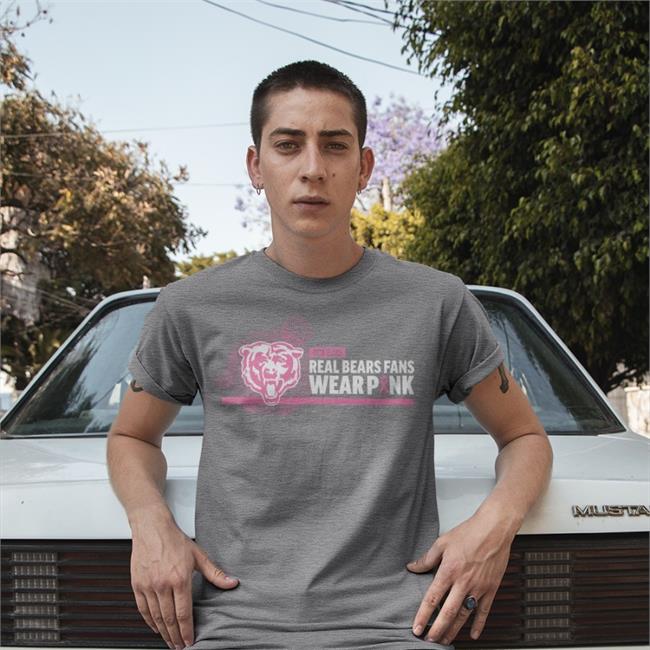The 2022 Real Bears Fans Wear Pink Funny T Shirt The Chicago Bears And Bears Care
