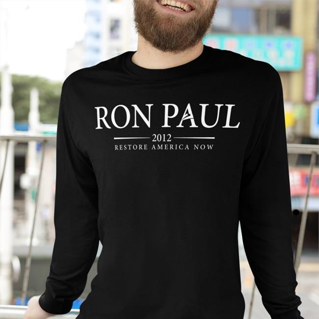 The Redheaded Libertarian Ron Paul 2012 Restore America Now Tee Navy