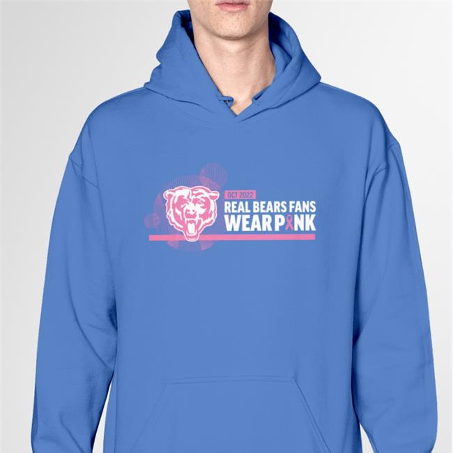 Justin Fields Wearing The 2022 Real Bears Fans Wear Pink Shirts