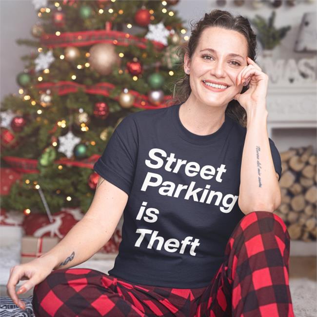 Black Jeff Hodges Street Parking Is Theft Shirt