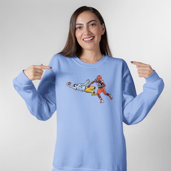 Dc4lcustomtees Shop George Pickens Makes One Handed Catch Sweatshirt