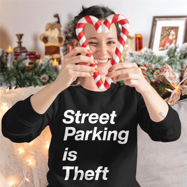 Jeff Hodges Street Parking Is Theft Hoodie Black