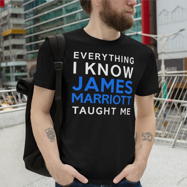 Black Jamesmarriottyt Everything I Know James Marriott Taught Me Long Sleeve T Shirt