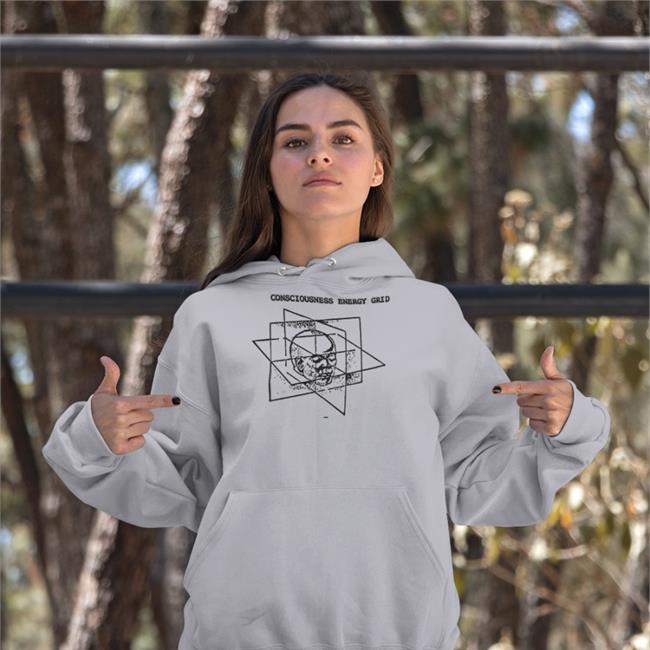 Consciousness Energy Grid Tee White