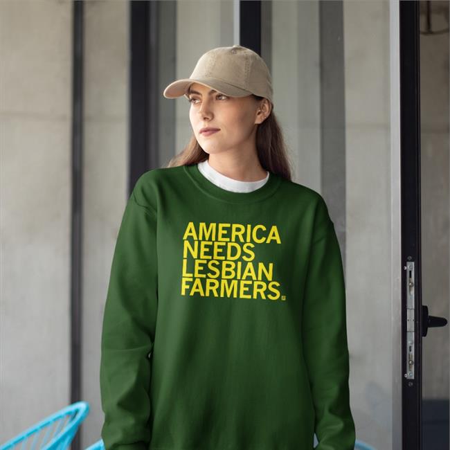 Raygun Store America Needs Lesbian Farmers Tee Shirt