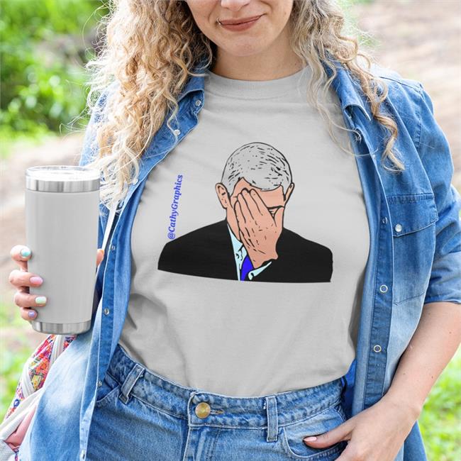 Ktygraphics Cartoonist Fauci Facepalm Hoodie