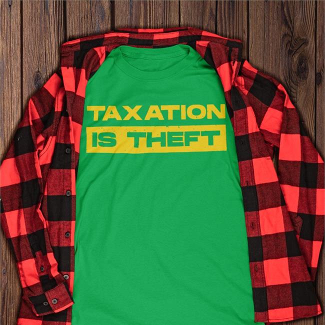 Agora Threads Taxation Is Theft Shirt
