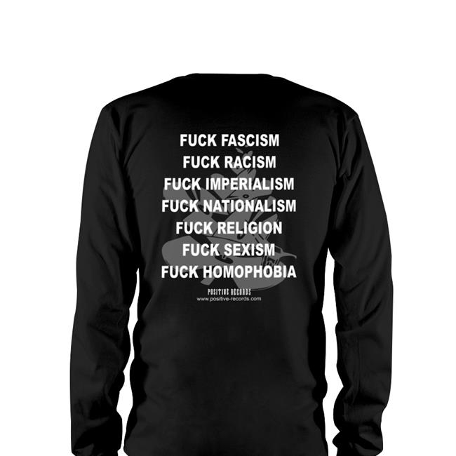 Positive Records Shop Fuck Fascism Fuck Racism Fuck Imperialism Fuck Nationalism Hoodie The Hoarse Whisperer
