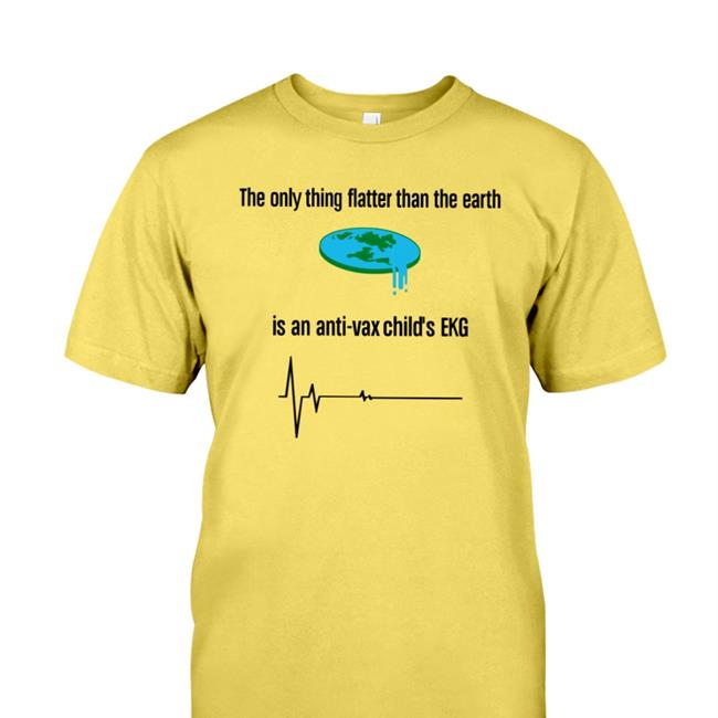 Bernardamcnally The Only Thing Flatter Than The Earth Is An Anti-Vax Child's Ekg Hoodie White