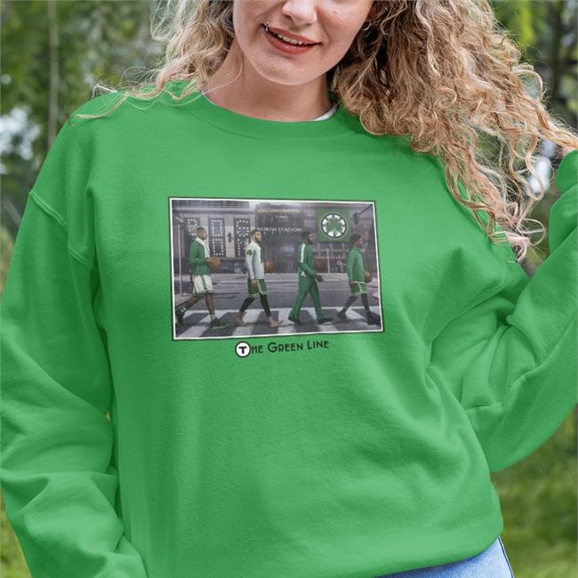 Boston Celtics The Green Line '22 Hoodie Sweatshirt Fanfavorite Merch Rogueinfluence