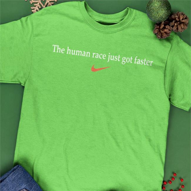 Nn Running Team Eliud Kipchoge The Human Race Just Got Faster Shirt