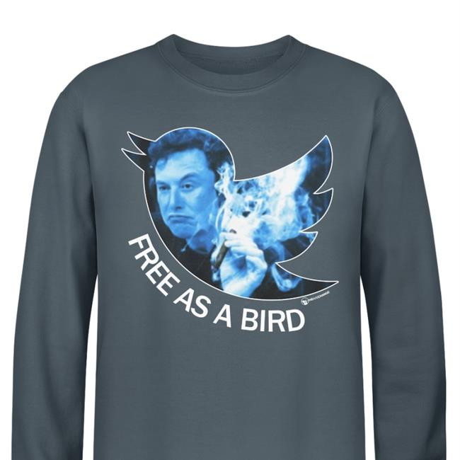 Elon Musk Free As A Bird Tee Shirt Twitter