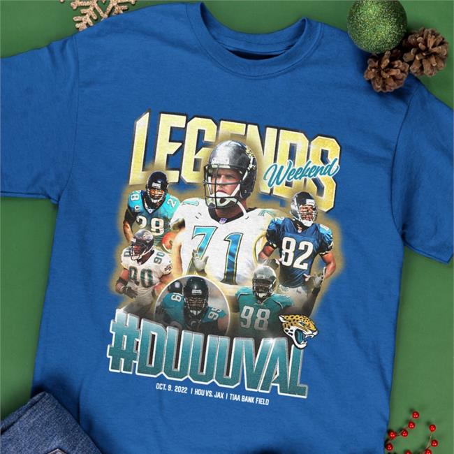 Jacksonville Jaguars Black Legends Weekend Duuuval T Shirt