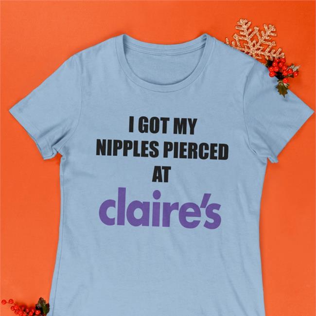 Dramaforbreakfast Merch I Got My Nipples Pierced At Claire's Sweatshirt White