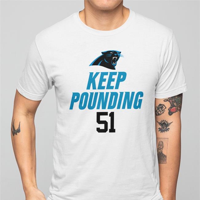 Carolina Panthers Keep Pounding 51 Hoodie Sweatshirt Jaycee Horn