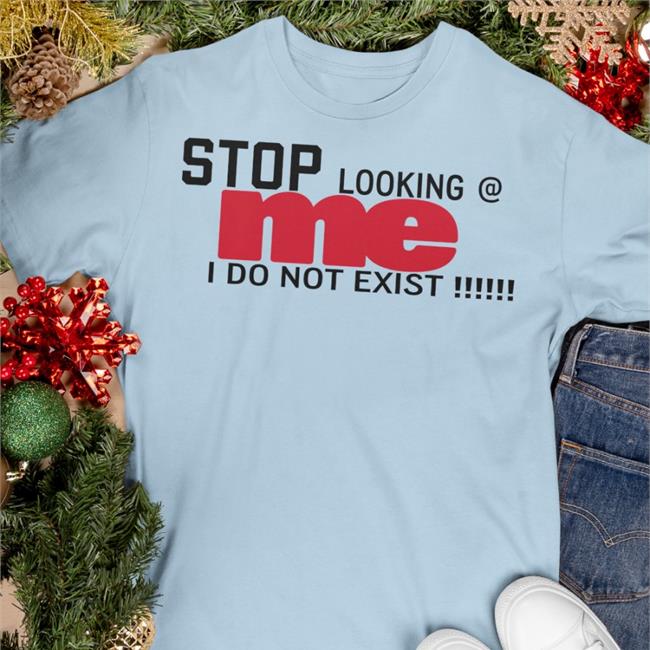 Sofia Wylie Thinker Stop Looking Me I Do Not Exist Shirt White